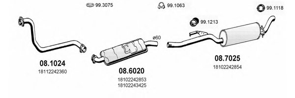 ASSO ART0354 Exhaust System